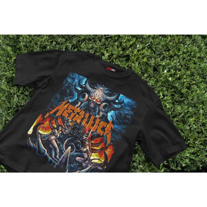 Band rock T-shirt | Metallica Band T-Shirt Fire and Ice Design | Heavy metal tee